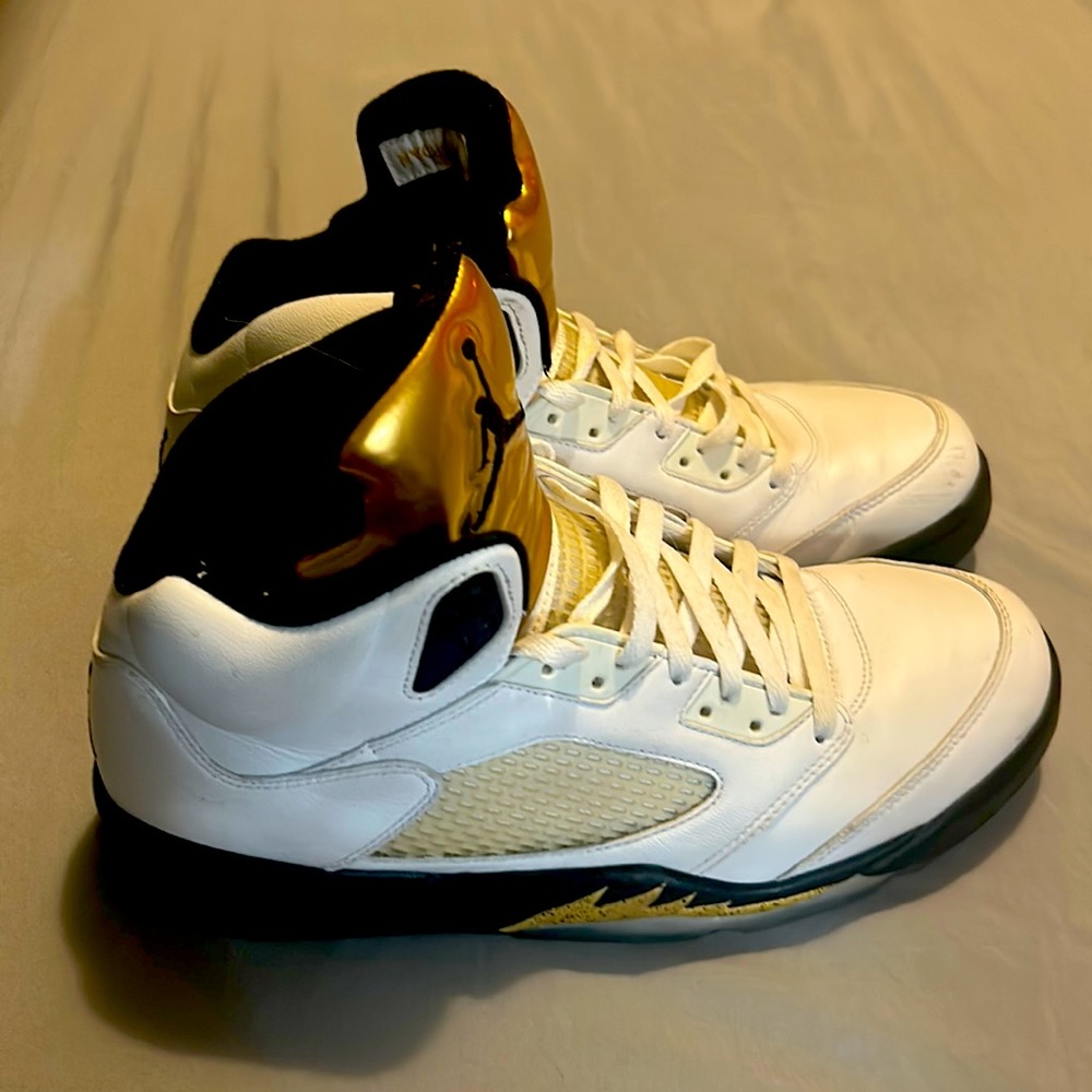 (Jordan 5 Olympic Gold) (Size 12)